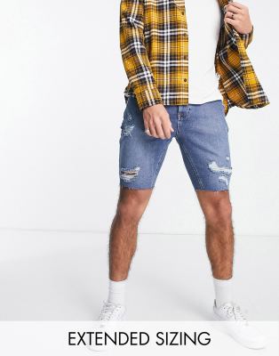 mens jean shorts asos