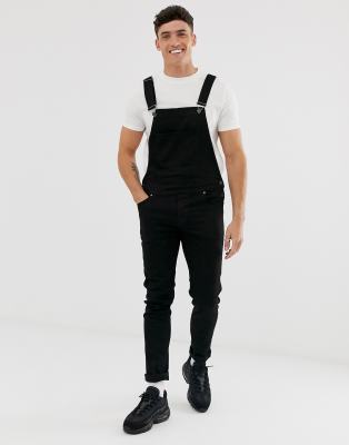 asos black overalls