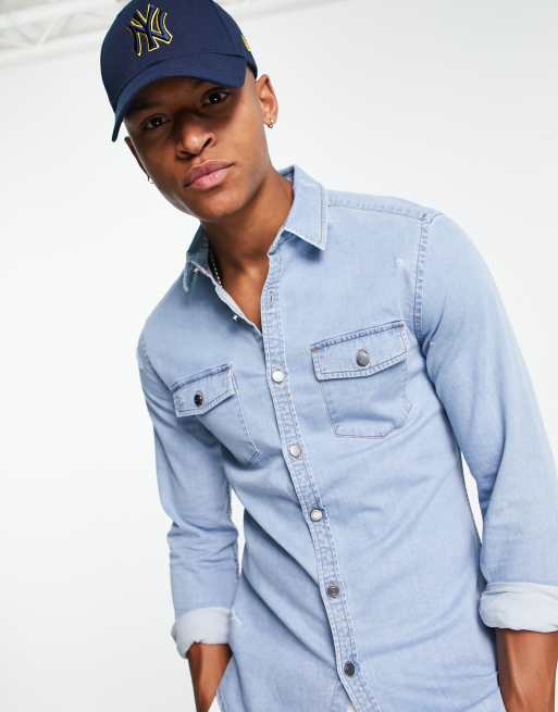 Asos store chambray shirt