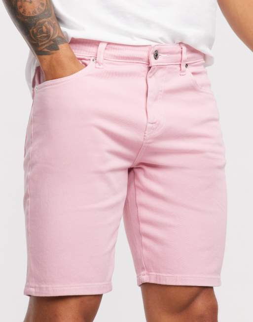 Light pink sale jean shorts