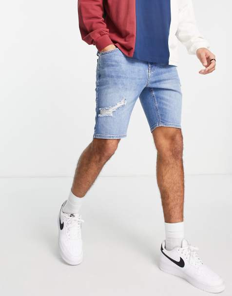 Men S Denim Shorts Men S White Denim Shorts Asos