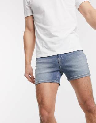 skinny jean shorts mens