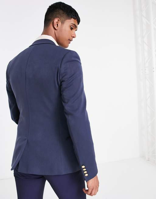 Asos men's hot sale navy blazer