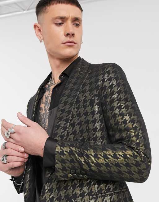 ASOS DESIGN houndstooth blazer