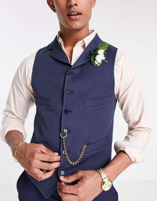 Chain on suit vest new arrivals