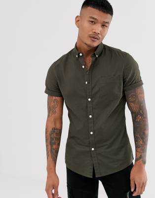 asos khaki shirt