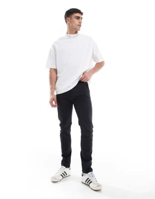 ASOS DESIGN skinny fit chinos in black