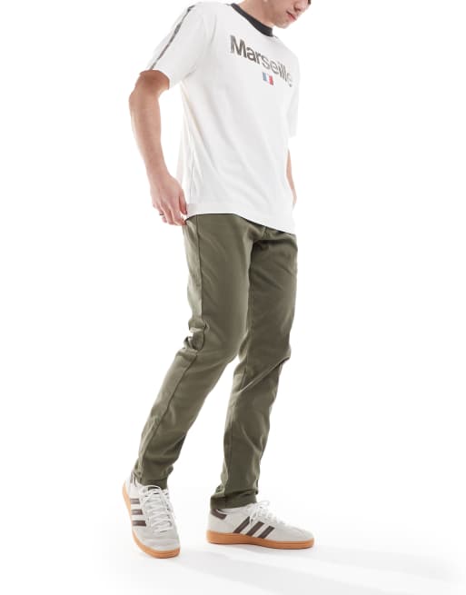 ASOS DESIGN skinny fit chinos in khaki
