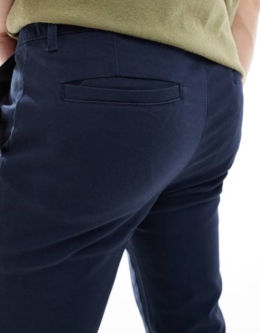 ASOS DESIGN skinny fit chinos in navy, 4 of 5