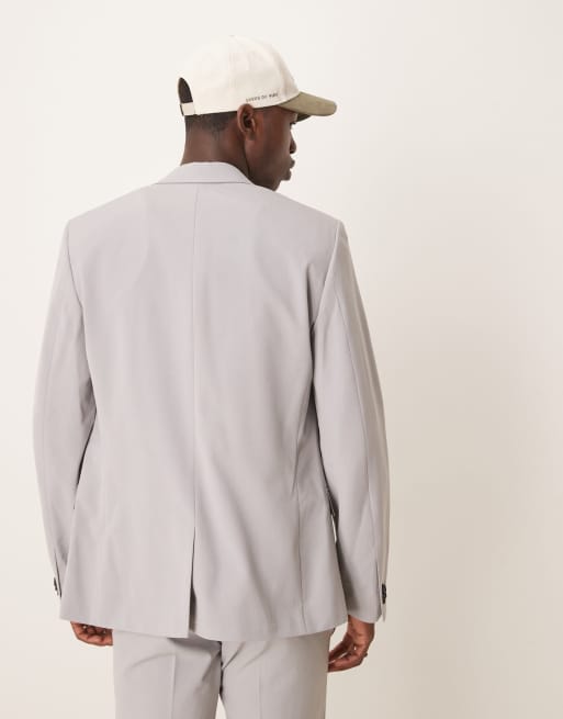 ASOS DESIGN - Skinny-fit colbert met stretch in vier richtingen in grijs, 3 van 5