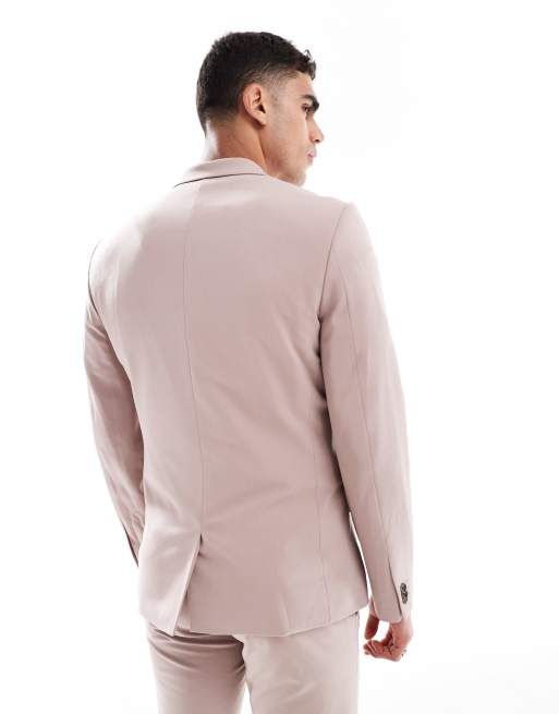 ASOS DESIGN - Skinny-fit colbert met stretch in vier richtingen in lichtbruin, 3 van 5