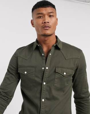 khaki jeans shirt