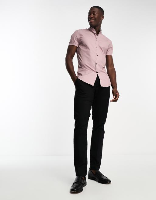 mauve pink mens shirt