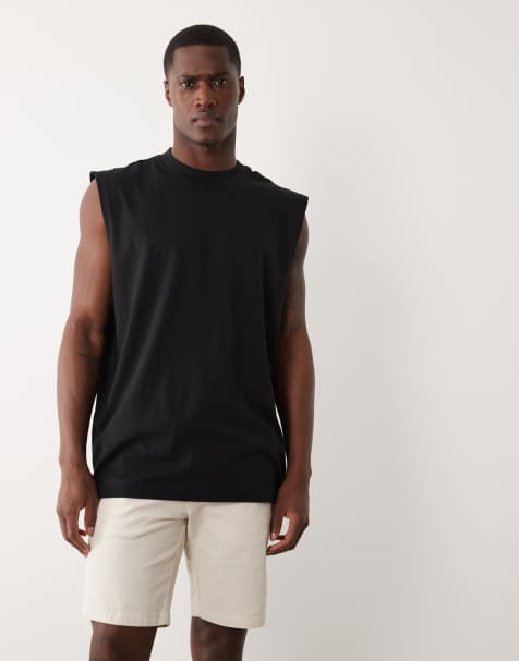 ASOS DESIGN - Skinny-fit halflange chinoshort in stone - view 1