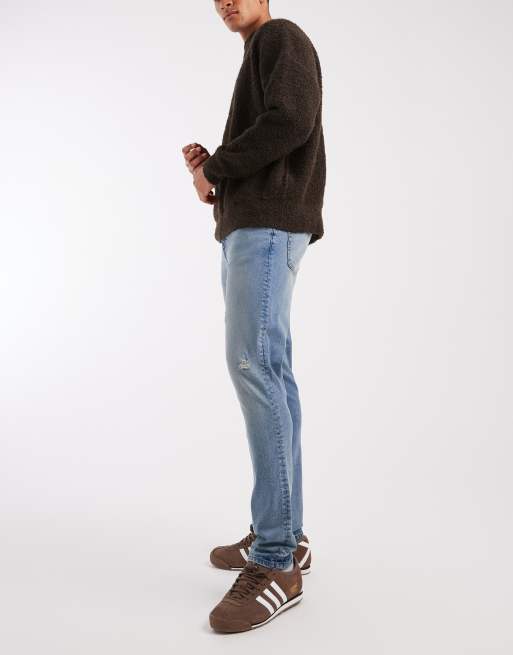 ASOS DESIGN skinny fit jeans in vintage mid wash blue, 2 of 5