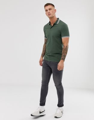 skinny fit polo