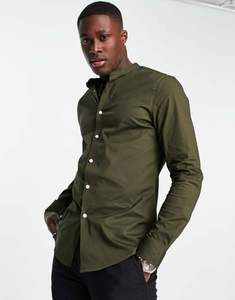 ASOS DESIGN camo worker jacket in green