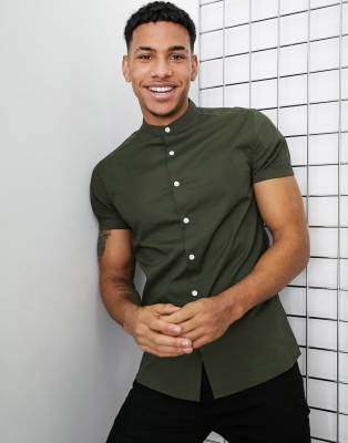 asos khaki shirt