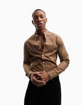 J.Crew Mercantile Flex Slim Fit Oxford Shirt In Burgundy Marl, $22, Asos
