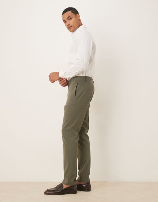 ASOS DESIGN skinny fit suit pants in khaki, 3 of 5