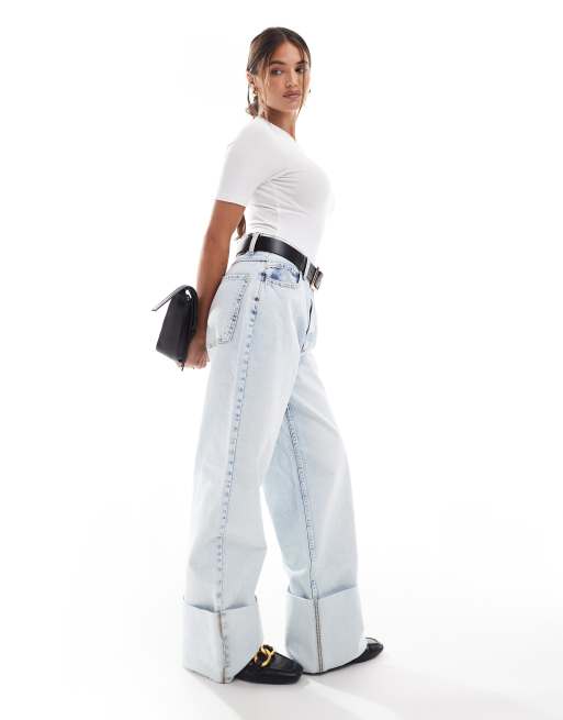 ASOS DESIGN skinny fit t-shirt bodysuit in white, 3 of 4