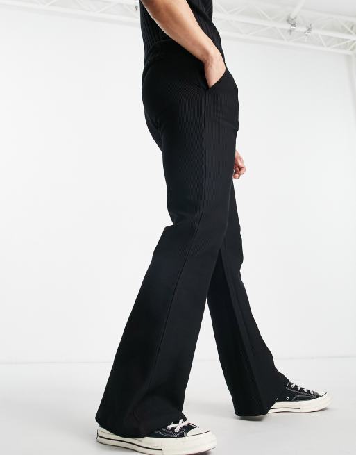 Ribbed best sale flare sweatpants