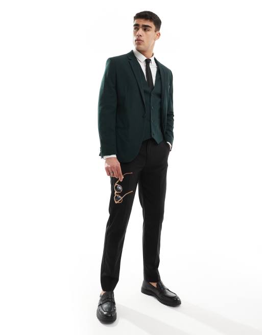 ASOS DESIGN skinny forest green suit | ASOS