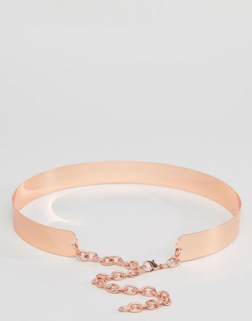 Rose gold waist clearance belt