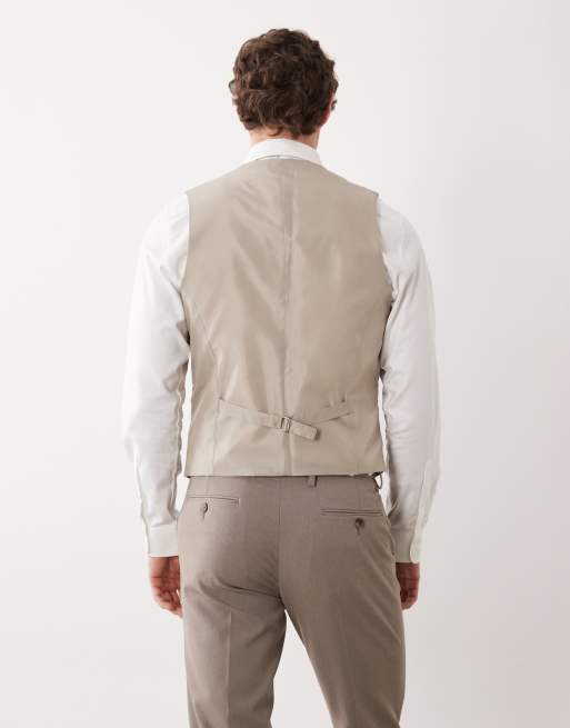 ASOS DESIGN - Skinny gilet in steenkleur, 5 van 5