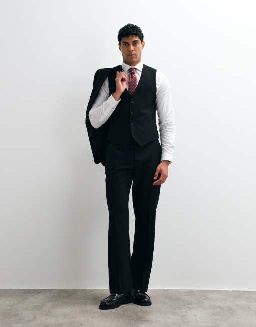ASOS DESIGN - Skinny gilet in zwart, 2 van 5