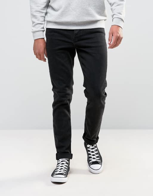 detaljer frø Forklaring ASOS DESIGN skinny jeans in 12.5oz true black | ASOS