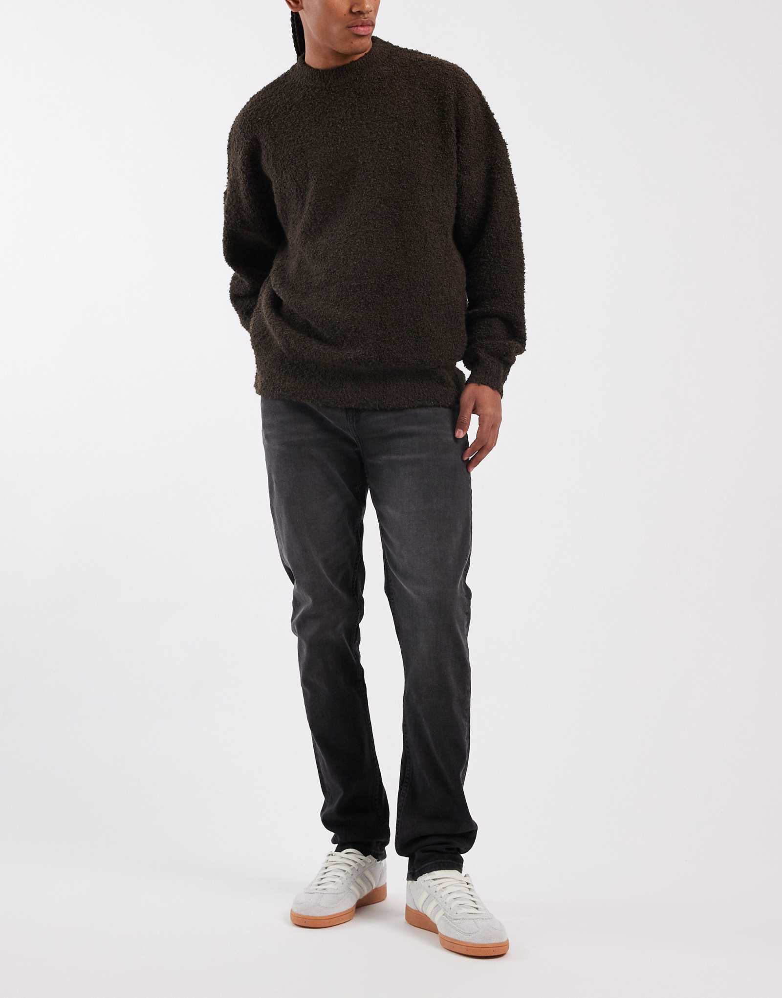 ДИЗАЙНЕРСКИЕ джинсы-скинни ASOS черного цвета, постиранные