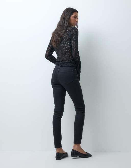 ASOS DESIGN skinny jeans in black, 3 of 5