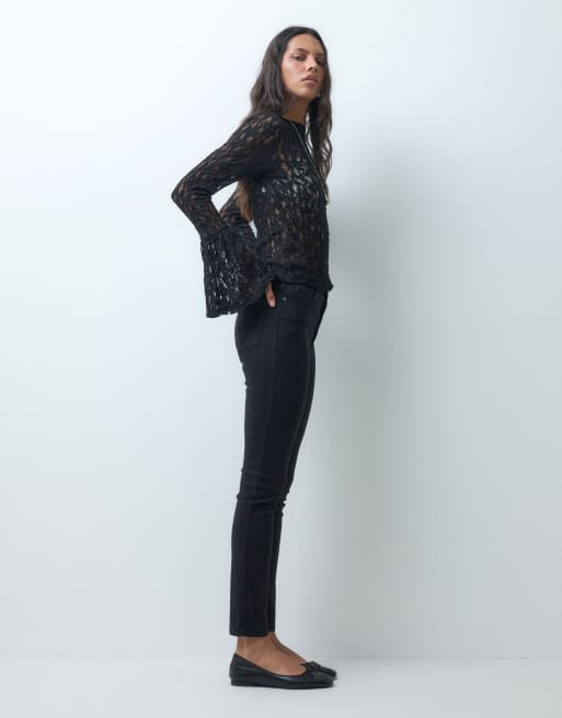 ASOS DESIGN skinny jeans in black, 4 of 5