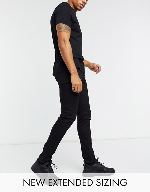 ASOS DESIGN skinny jeans in black