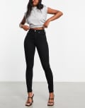 [ASOS DESIGN] ASOS DESIGN skinny jeans in clean black 6 L30 Black