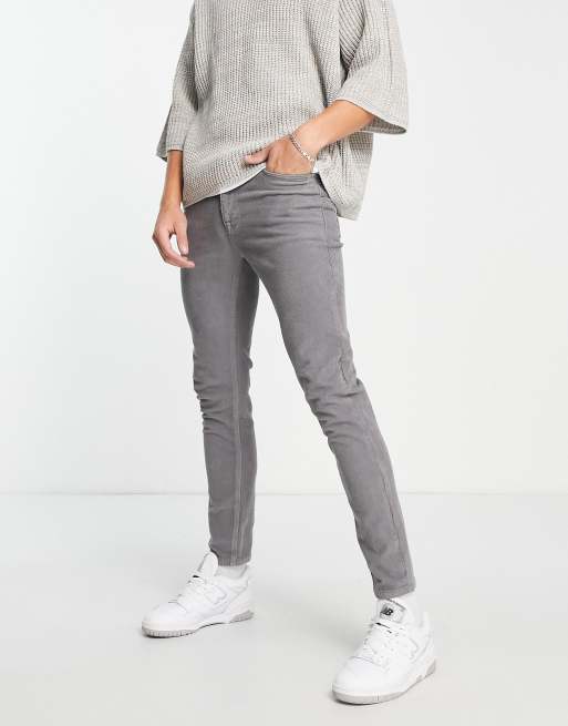 Asos grey jeans sales mens