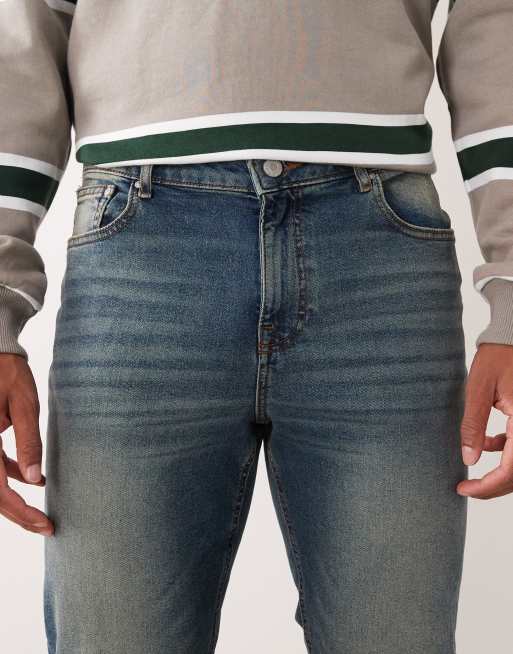 ASOS DESIGN skinny jeans in dark wash blue with tint, 5 of 5