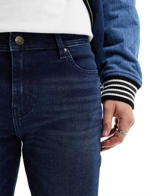 ASOS DESIGN skinny jeans in dark wash blue, 5 of 5