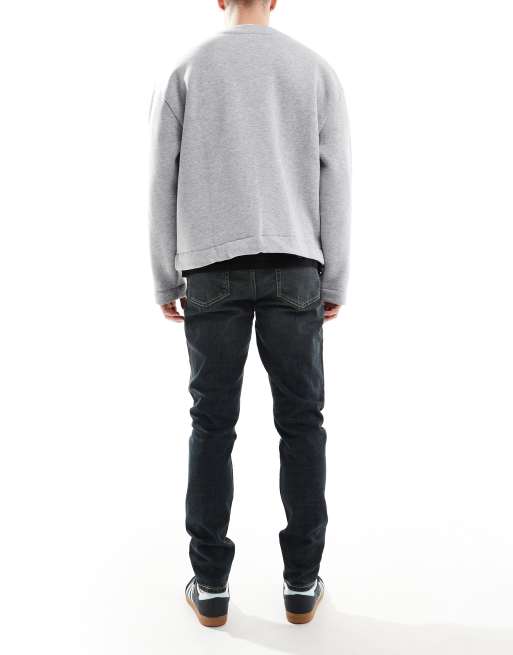 ASOS DESIGN - Skinny jeans in donkerblauwe wassing met tint, 2 van 5