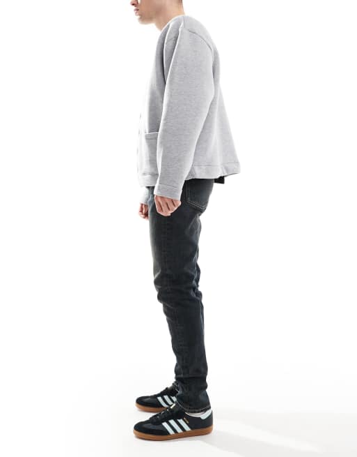 ASOS DESIGN - Skinny jeans in donkerblauwe wassing met tint, 3 van 5