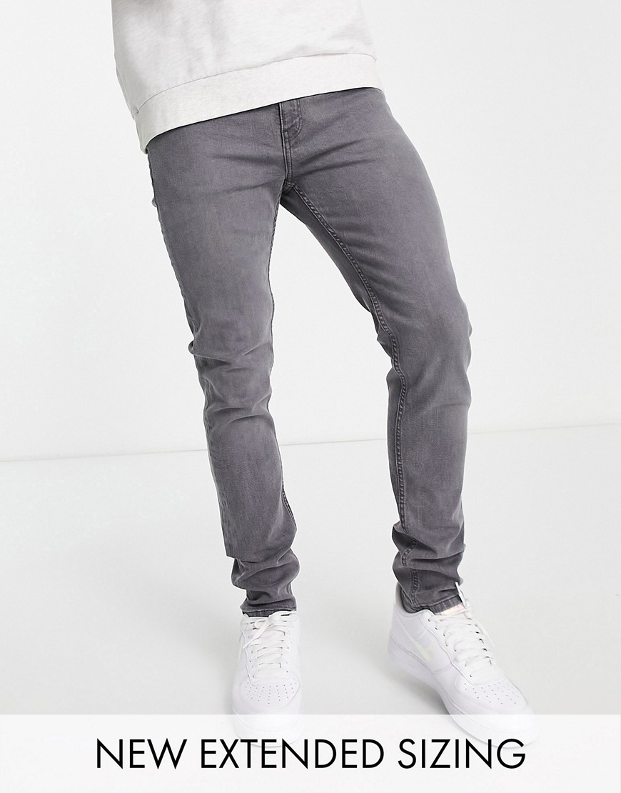 Asos Design Skinny Jeans In Gray