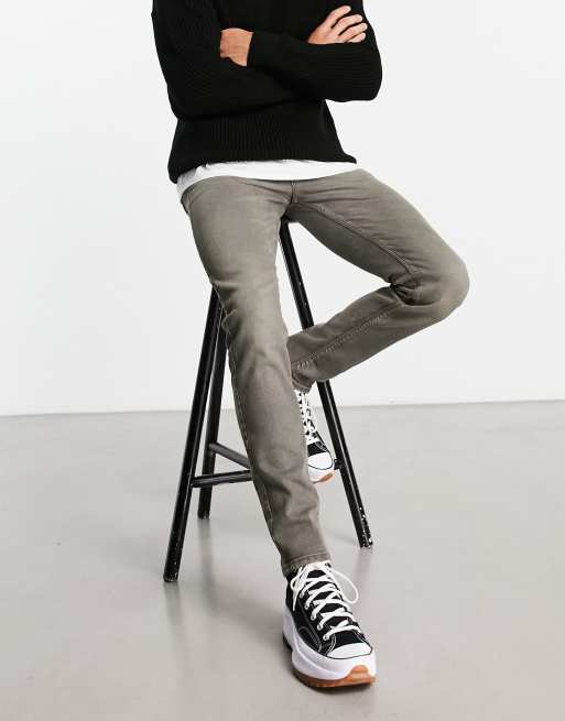 ASOS DESIGN skinny jeans in gray