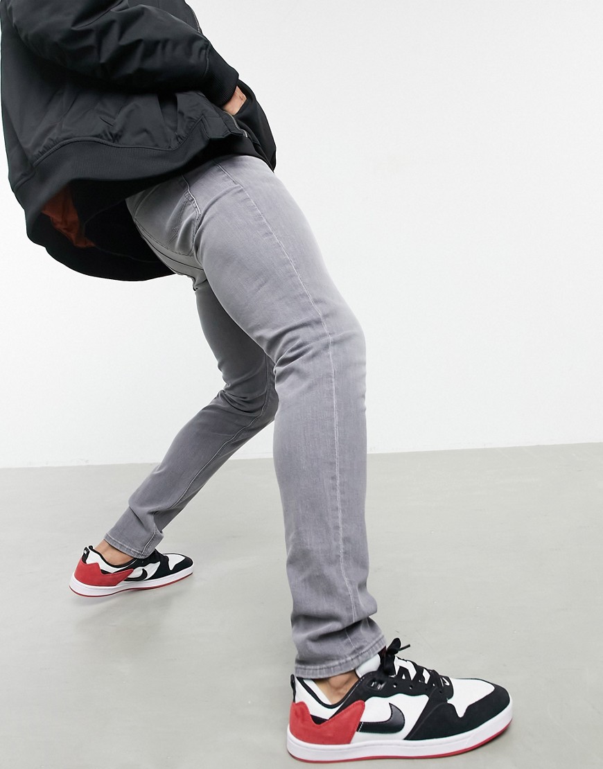 ASOS DESIGN skinny jeans in gray-Grey