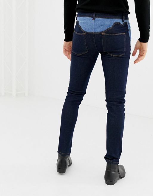 ASOS DESIGN skinny jeans in indigo