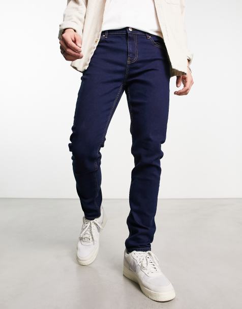 Navy blue store skinny pants mens