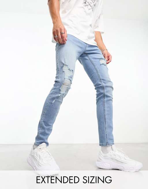 ASOS DESIGN skinny jeans light wash blue | ASOS