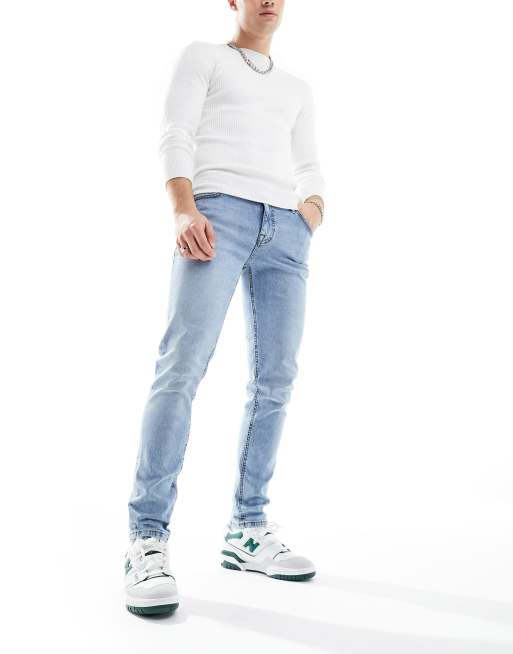 SKINNY FIT JEANS - LIGHT BLUE WASH