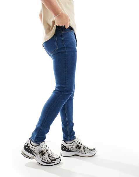 ASOS DESIGN skinny jeans in mid blue - view 1