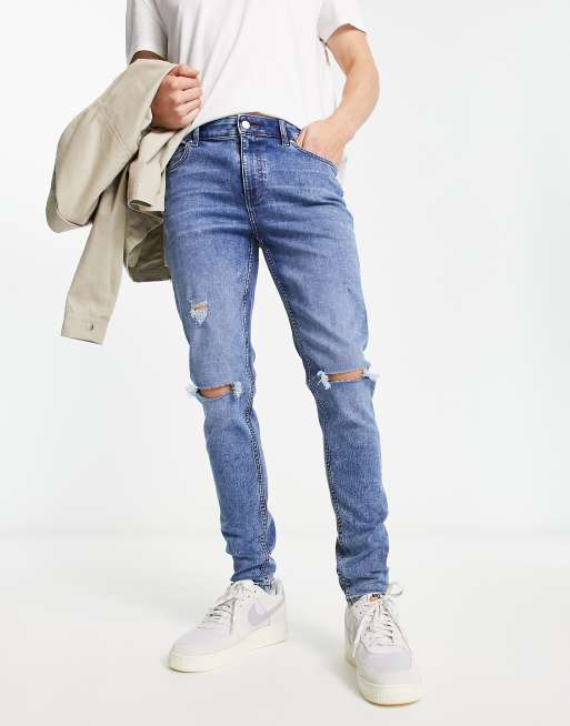 Asos men ripped sales jeans